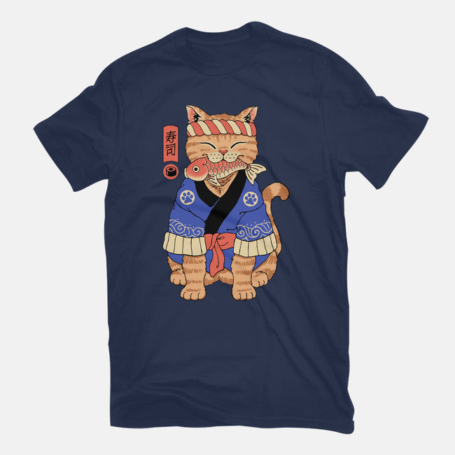 The Sushi Meowster-Womens-Fitted-Tee-vp021