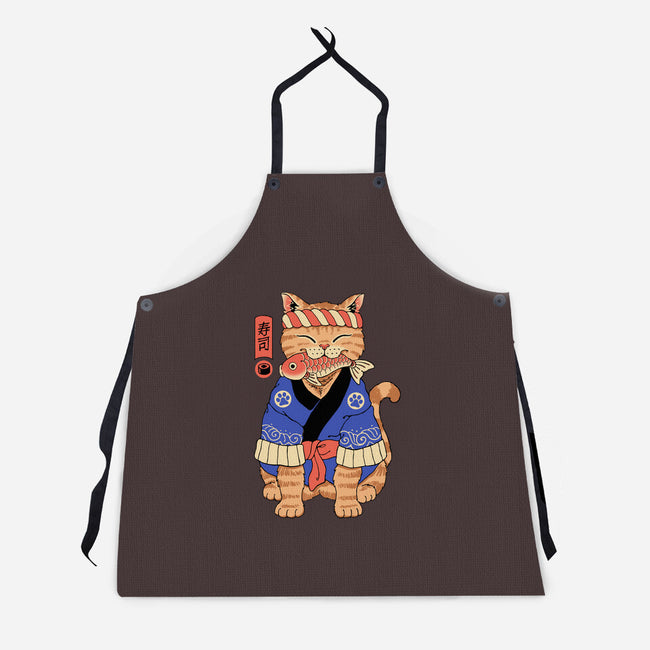 The Sushi Meowster-Unisex-Kitchen-Apron-vp021