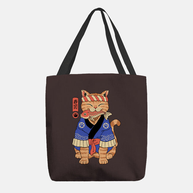 The Sushi Meowster-None-Basic Tote-Bag-vp021