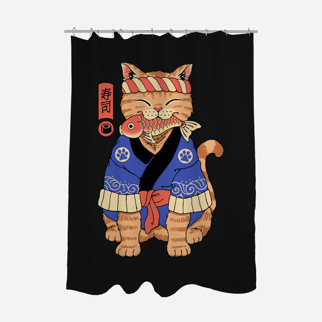 The Sushi Meowster-None-Polyester-Shower Curtain-vp021