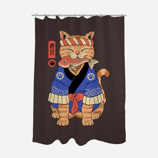 The Sushi Meowster-None-Polyester-Shower Curtain-vp021