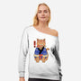 The Sushi Meowster-Womens-Off Shoulder-Sweatshirt-vp021