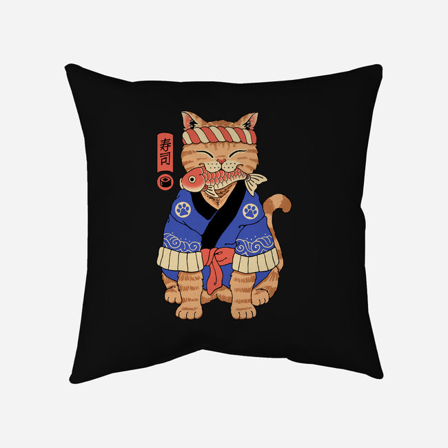 The Sushi Meowster-None-Removable Cover w Insert-Throw Pillow-vp021