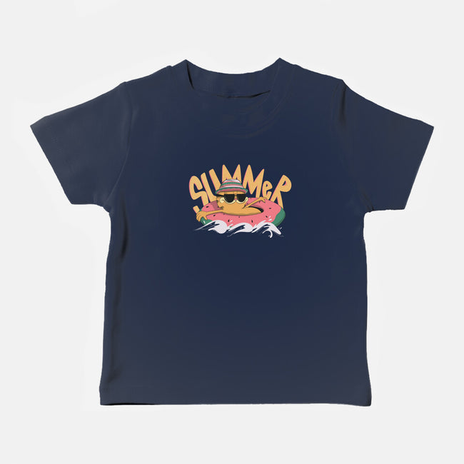 Summer Cat-Baby-Basic-Tee-OnlyColorsDesigns