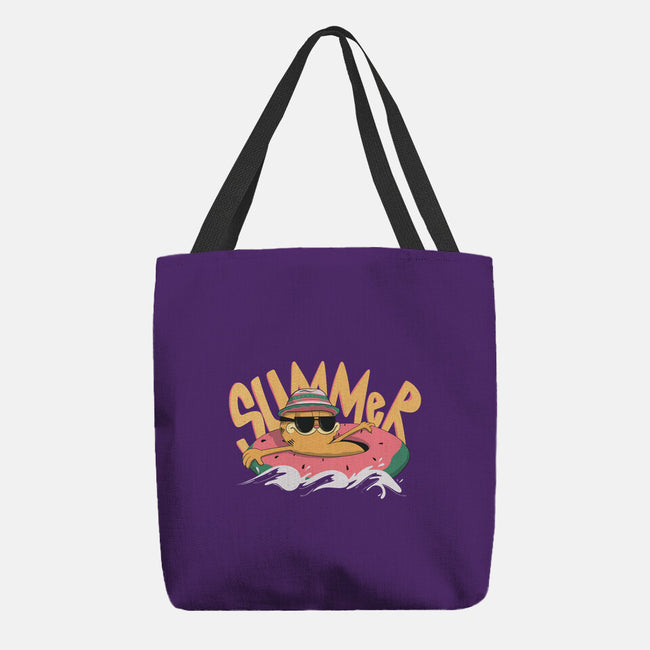 Summer Cat-None-Basic Tote-Bag-OnlyColorsDesigns