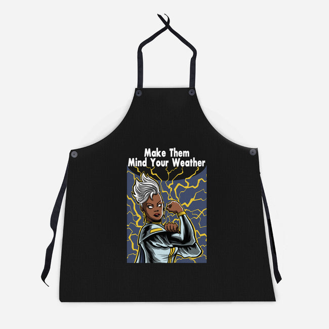 Storm Can Do It-Unisex-Kitchen-Apron-zascanauta