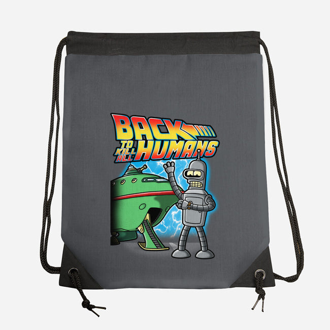 Back To Kill All Humans-None-Drawstring-Bag-Barbadifuoco