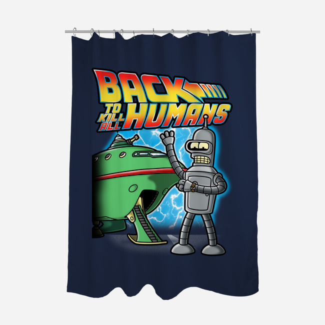 Back To Kill All Humans-None-Polyester-Shower Curtain-Barbadifuoco