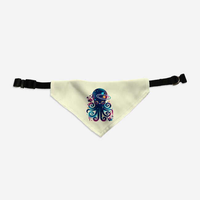 Space Octopus Galaxy-Cat-Adjustable-Pet Collar-NemiMakeit