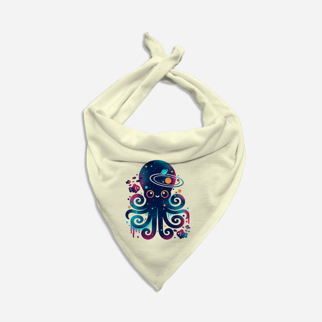 Space Octopus Galaxy-Cat-Bandana-Pet Collar-NemiMakeit