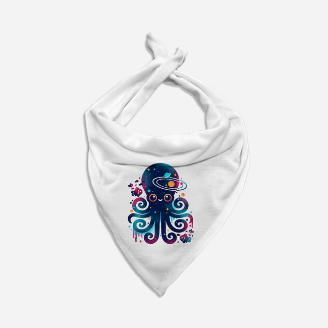 Space Octopus Galaxy-Cat-Bandana-Pet Collar-NemiMakeit