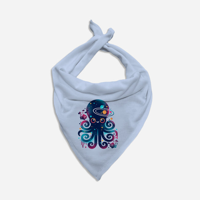 Space Octopus Galaxy-Dog-Bandana-Pet Collar-NemiMakeit