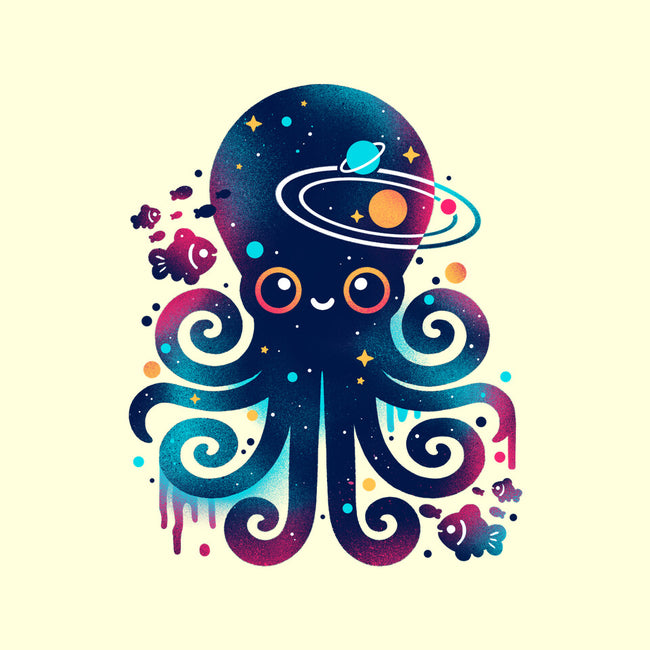 Space Octopus Galaxy-Unisex-Kitchen-Apron-NemiMakeit