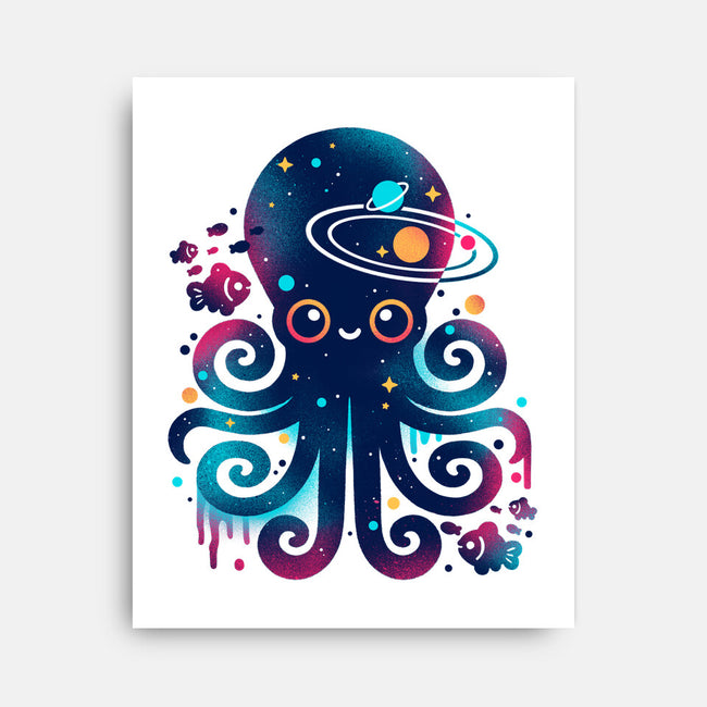 Space Octopus Galaxy-None-Stretched-Canvas-NemiMakeit