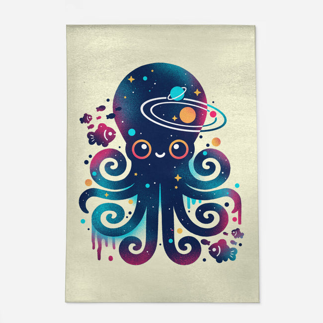 Space Octopus Galaxy-None-Outdoor-Rug-NemiMakeit