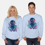 Space Octopus Galaxy-Unisex-Crew Neck-Sweatshirt-NemiMakeit