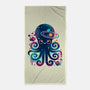 Space Octopus Galaxy-None-Beach-Towel-NemiMakeit