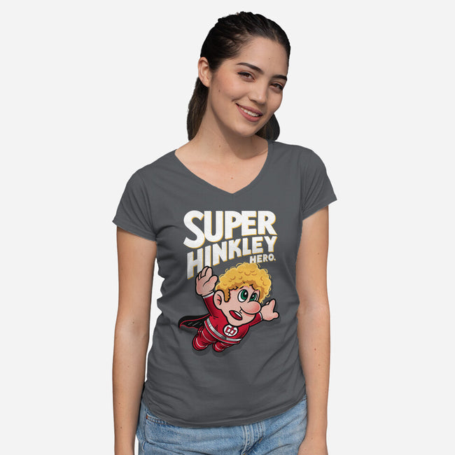 Super Hinkley-Womens-V-Neck-Tee-Getsousa!