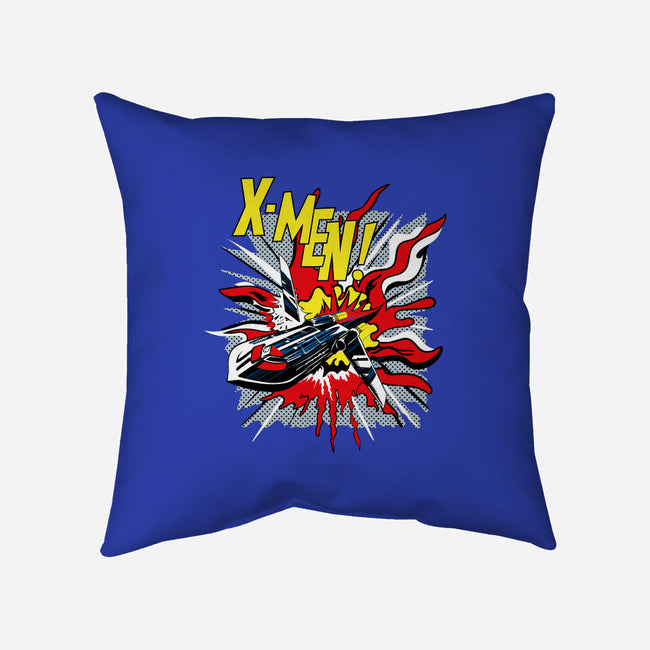 X-Pop-None-Non-Removable Cover w Insert-Throw Pillow-rocketman_art