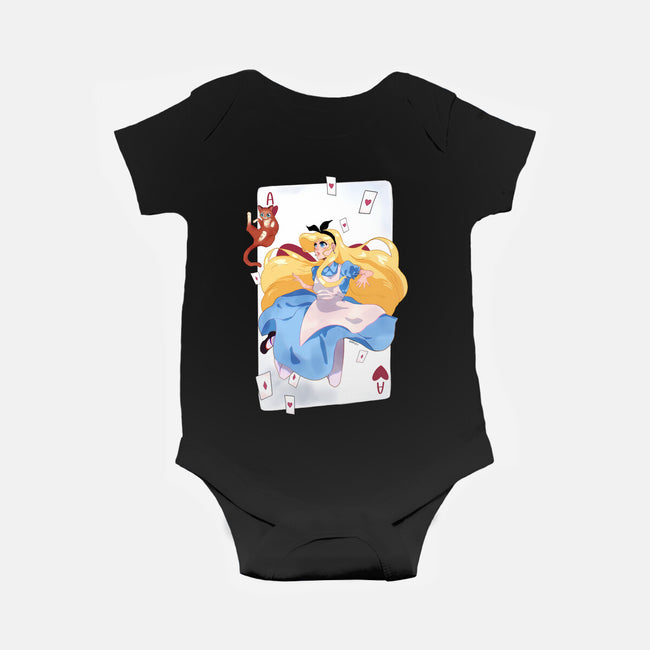 Wonderland Card-Baby-Basic-Onesie-Rayuzu