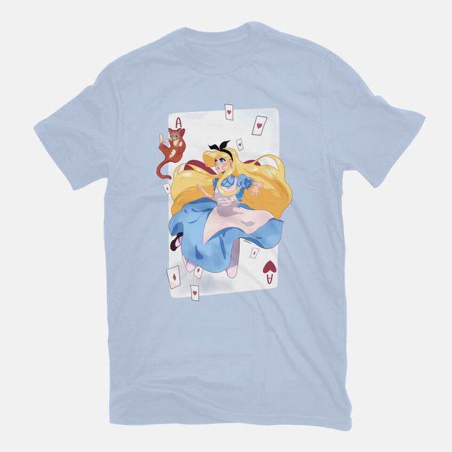 Wonderland Card-Womens-Basic-Tee-Rayuzu