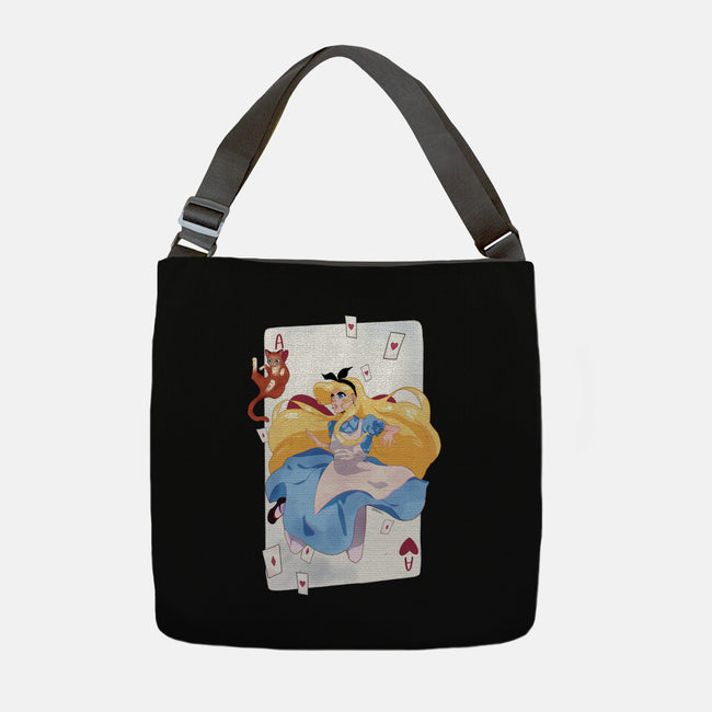 Wonderland Card-None-Adjustable Tote-Bag-Rayuzu