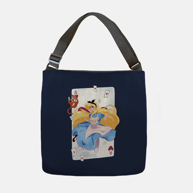 Wonderland Card-None-Adjustable Tote-Bag-Rayuzu