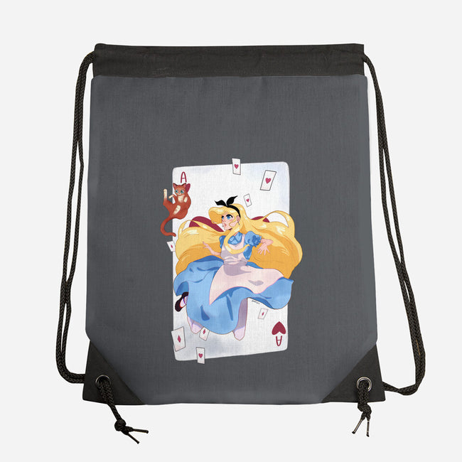 Wonderland Card-None-Drawstring-Bag-Rayuzu