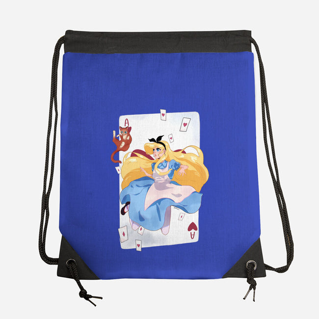 Wonderland Card-None-Drawstring-Bag-Rayuzu