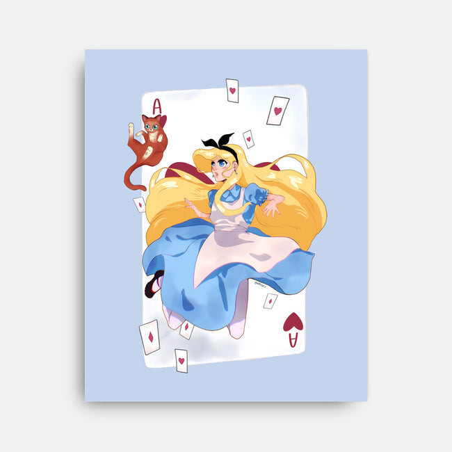Wonderland Card-None-Stretched-Canvas-Rayuzu