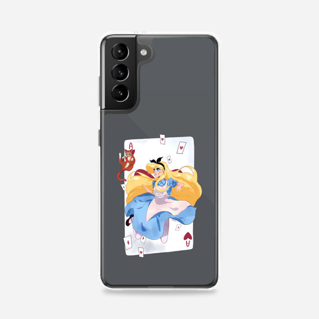 Wonderland Card-Samsung-Snap-Phone Case-Rayuzu