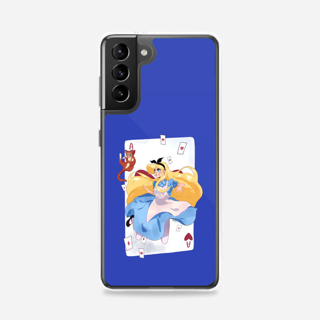 Wonderland Card-Samsung-Snap-Phone Case-Rayuzu