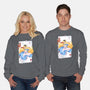 Wonderland Card-Unisex-Crew Neck-Sweatshirt-Rayuzu