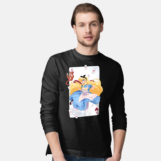 Wonderland Card-Mens-Long Sleeved-Tee-Rayuzu