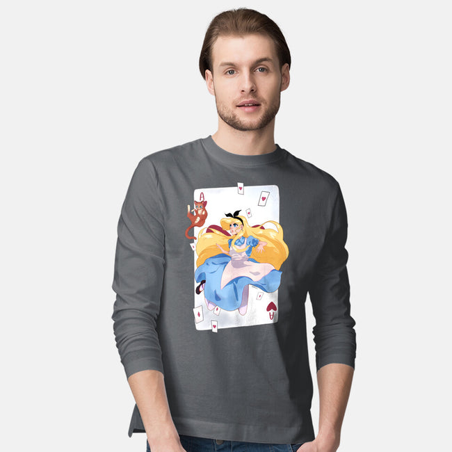 Wonderland Card-Mens-Long Sleeved-Tee-Rayuzu