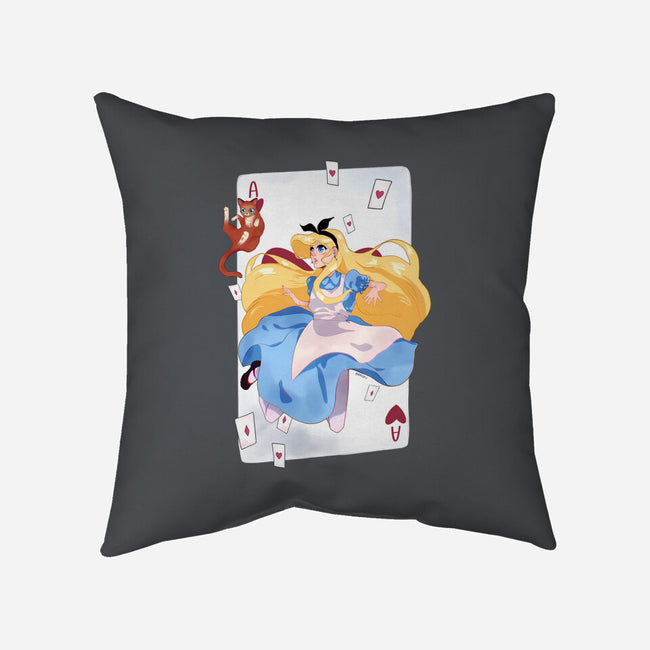 Wonderland Card-None-Removable Cover-Throw Pillow-Rayuzu