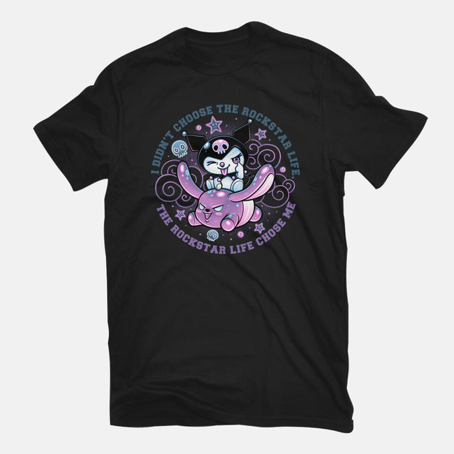 Cute Little Rockstar-Womens-Basic-Tee-glitchygorilla