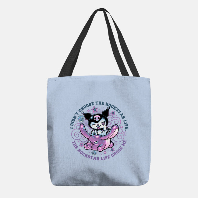 Cute Little Rockstar-None-Basic Tote-Bag-glitchygorilla