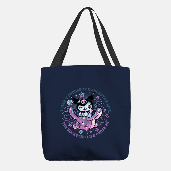 Cute Little Rockstar-None-Basic Tote-Bag-glitchygorilla