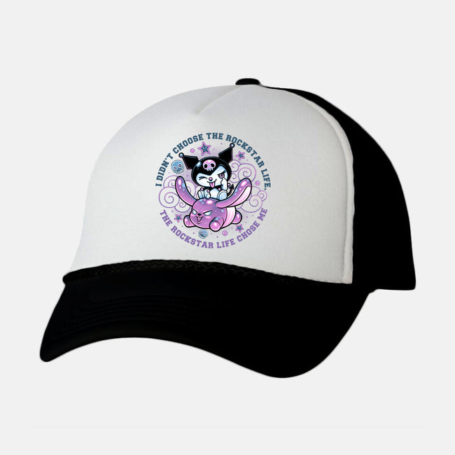 Cute Little Rockstar-Unisex-Trucker-Hat-glitchygorilla