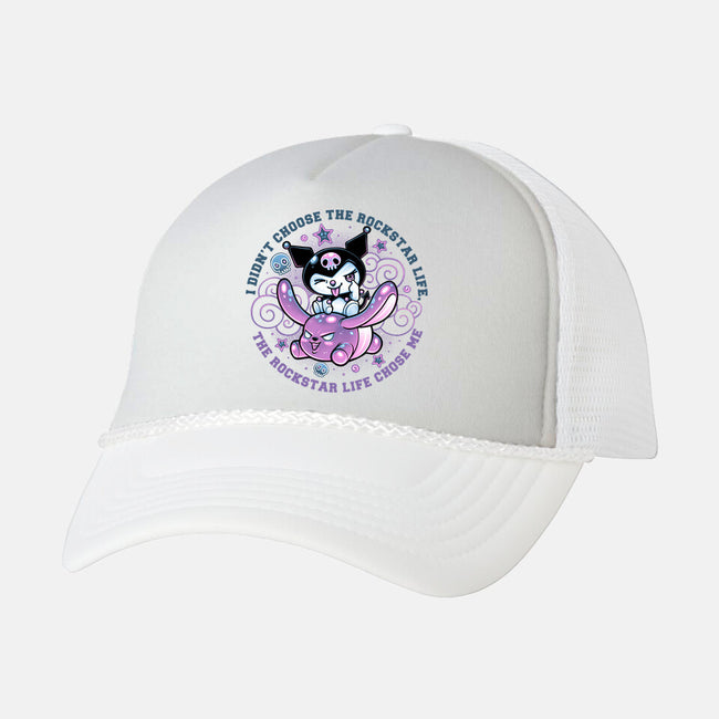 Cute Little Rockstar-Unisex-Trucker-Hat-glitchygorilla