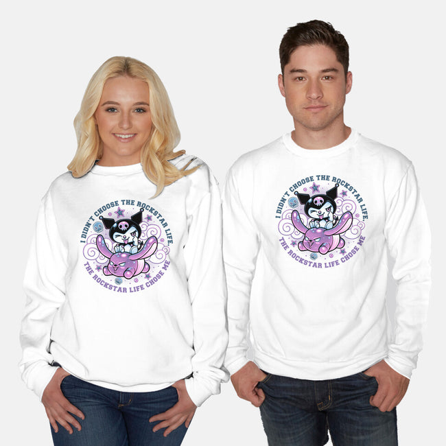 Cute Little Rockstar-Unisex-Crew Neck-Sweatshirt-glitchygorilla