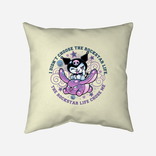 Cute Little Rockstar-None-Non-Removable Cover w Insert-Throw Pillow-glitchygorilla