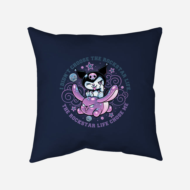 Cute Little Rockstar-None-Non-Removable Cover w Insert-Throw Pillow-glitchygorilla