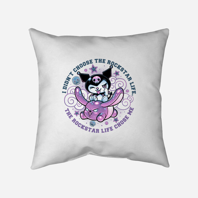 Cute Little Rockstar-None-Removable Cover w Insert-Throw Pillow-glitchygorilla