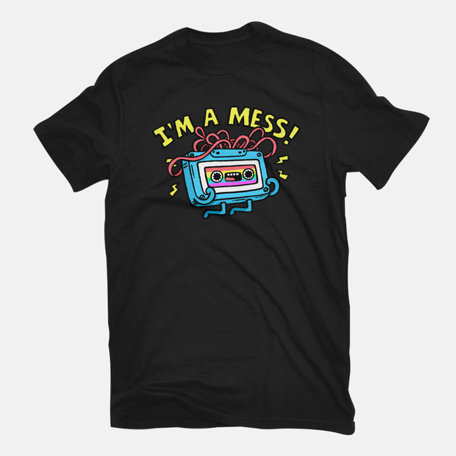 A Mess In The 90s-Mens-Heavyweight-Tee-Wenceslao A Romero