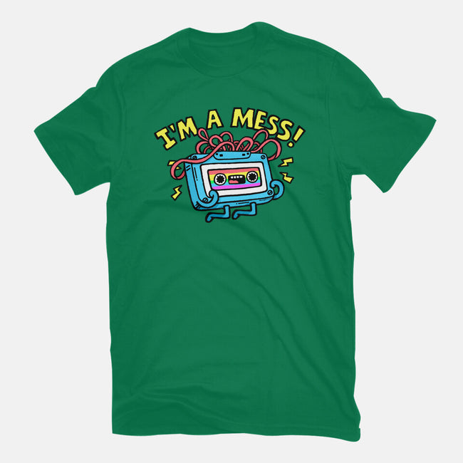 A Mess In The 90s-Womens-Fitted-Tee-Wenceslao A Romero