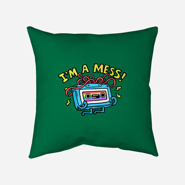 A Mess In The 90s-None-Removable Cover w Insert-Throw Pillow-Wenceslao A Romero