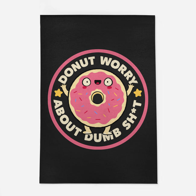 Donut Worry About Dumb Shit-None-Indoor-Rug-tobefonseca