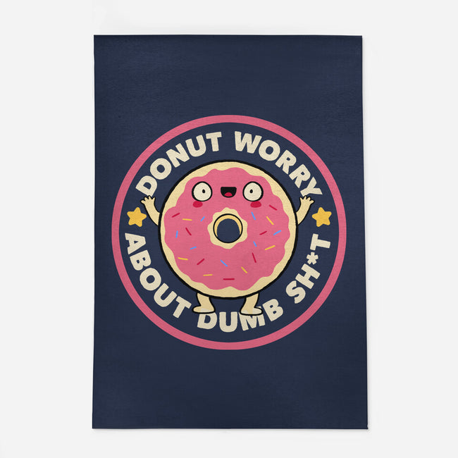 Donut Worry About Dumb Shit-None-Indoor-Rug-tobefonseca